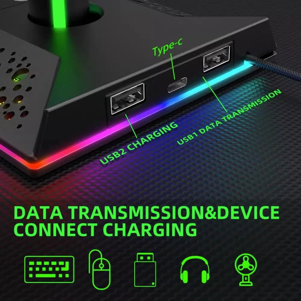 RGB Gaming Headphones Stand