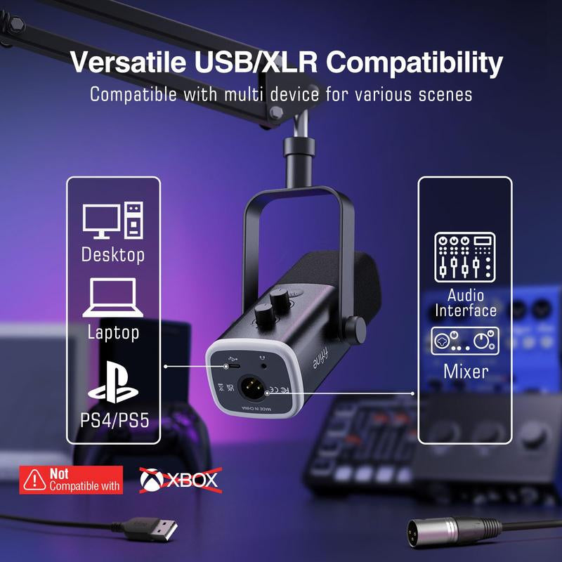 USB Gaming Microphone Set