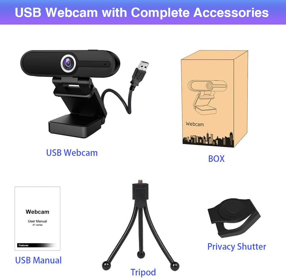 4K Webcam for PC and Laptop