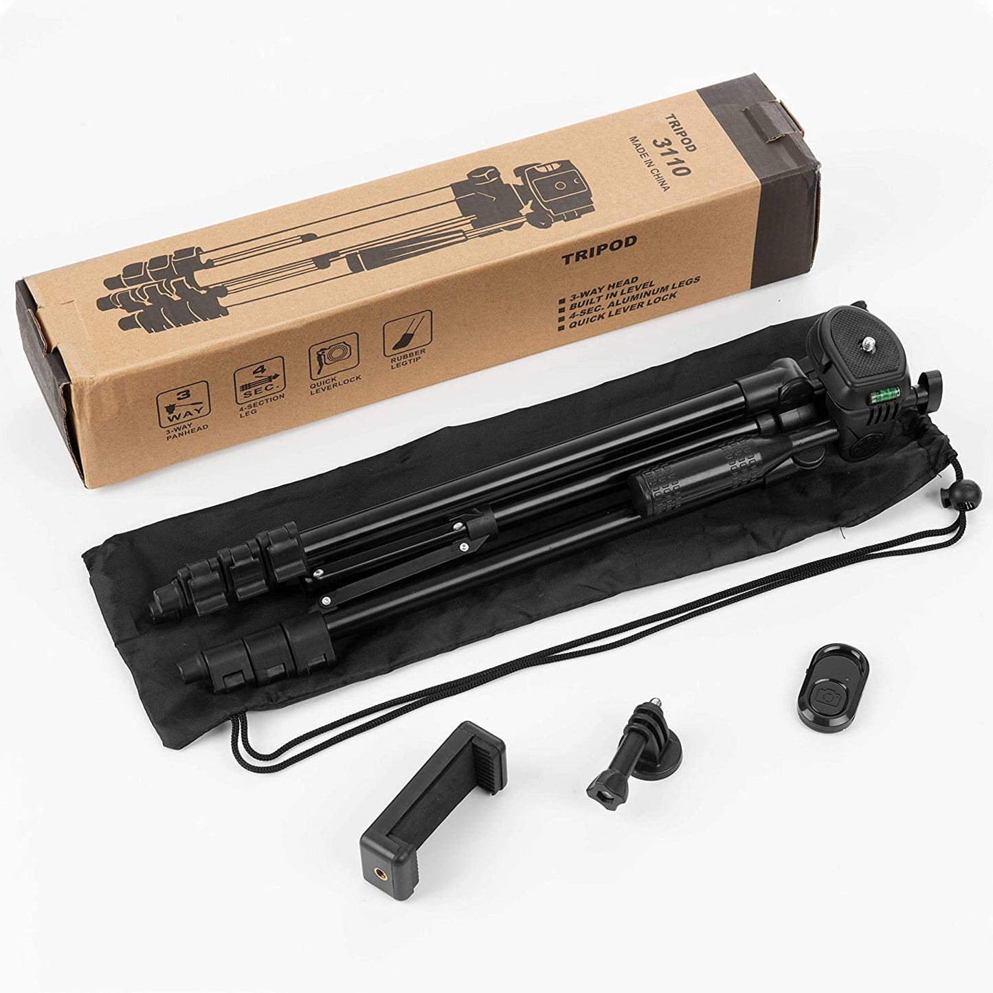 Tripie Profesional Para Telefono Celular Y Camara Tripod for Cellphones+Con