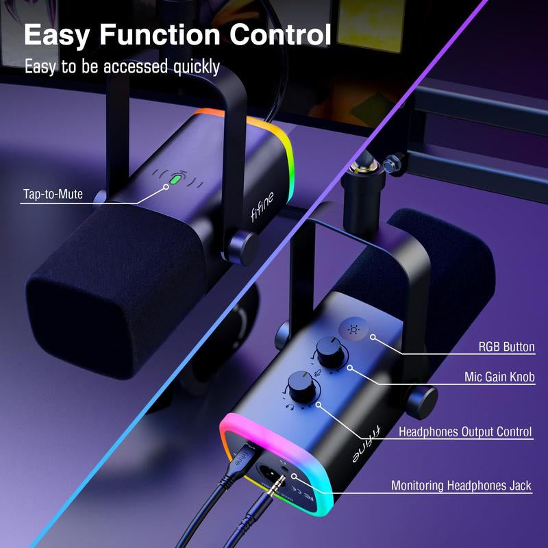 USB Gaming Microphone Set