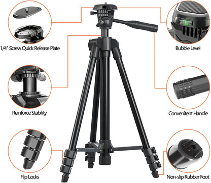 Tripie Profesional Para Telefono Celular Y Camara Tripod for Cellphones+Con